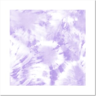 Purple and White Pastel Tie-Dye Posters and Art